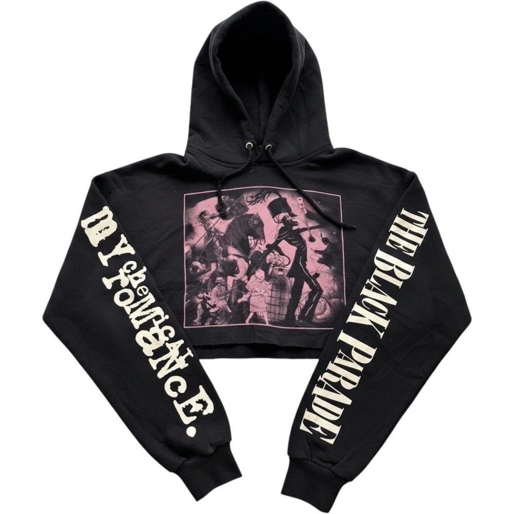 My Chemical Romance The Black Parade Pink Graphic Cropped Hoodie M
